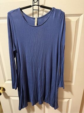 mts Periwinkle Long-Sleeve Swing Tunic